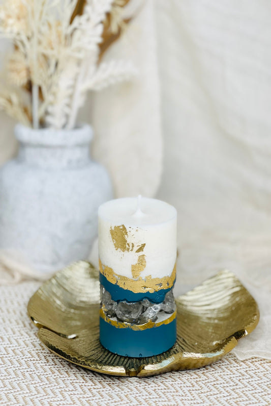 Concrete Base Soy Wax Candles – Luxury Decorative Geode Candles