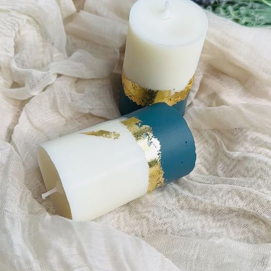 elegant concrete candles - UK made