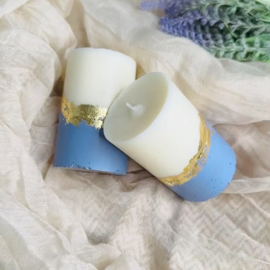 elegant concrete candles - UK made